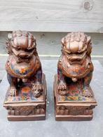Grote Set prachtige Cloisonne Bronzen Foo dogs, Antiek en Kunst, Kunst | Niet-Westerse kunst, Ophalen