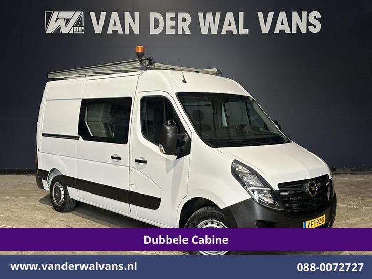 Opel Movano 2.3 Turbo 150pk L2H2 Dubbele Cabine Inrichting E, Auto's, Bestelauto's, Bedrijf, Te koop, ABS, Achteruitrijcamera