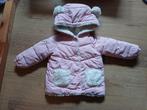 Roze gewatteerd teddy winterjasje met oortjes, Meisje, MNG, Ophalen of Verzenden, Zo goed als nieuw