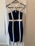 Donker blauw wit jurkje maat XS, Blauw, Ophalen of Verzenden, Zo goed als nieuw, Maat 34 (XS) of kleiner