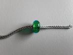 Trollbeads glaskraal groen blauw, Ophalen of Verzenden, Zo goed als nieuw, Glas of Kristal, Trollbeads