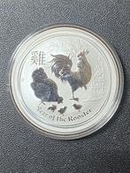 Lunar 2 Year of the Rooster 2017 zilver in capsule, Postzegels en Munten, Ophalen of Verzenden, Zilver