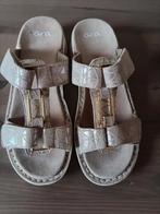 Ara slippers beige maat 38 met klittenband sluiting, Ophalen of Verzenden, Beige