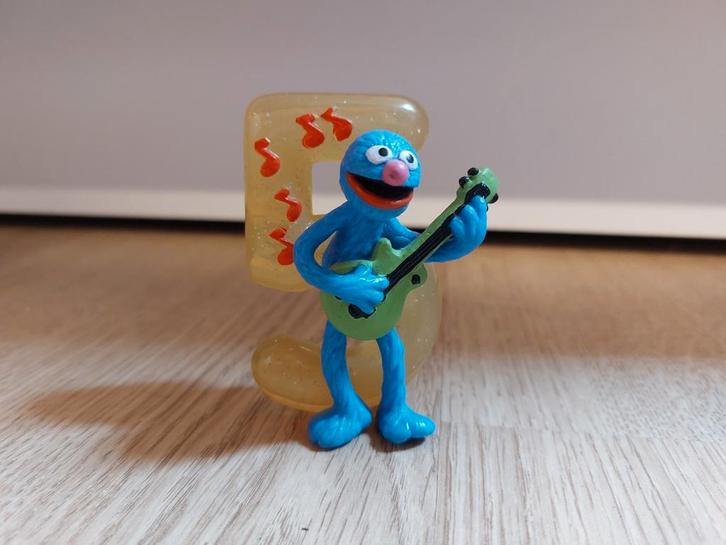 Sesamstraat poppetje Grover met cijfer 5, Verzamelen, Poppetjes en Figuurtjes, Ophalen of Verzenden