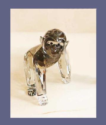 Swarovski Gorilla welp jaareditie 2009 + doos en certificaat beschikbaar voor biedingen