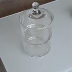 Glazen Voorraadpot Riviera Maison stijl 2 Compartimenten, Huis en Inrichting, Ophalen of Verzenden, Zo goed als nieuw, Glas, Pot, Bus of Blik