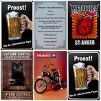 No guts No Glory reclamebord van metaal wandbord decoratie, Info@deconoord.nl, Deco Noord, Nieuw, Ophalen of Verzenden