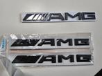 Mercedes AMG embleem stickers zwart of chroom, Ophalen of Verzenden