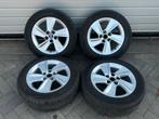 Set Saab 9-5 17 inch velgen + Michelin all season 8.0 mm, Auto-onderdelen, Gebruikt, 16 inch, Banden en Velgen, 205 mm