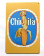 Chiquita Banana Ramos Retro Sexy Pinup Metalen Wandbord, Verzamelen, Merken en Reclamevoorwerpen, Ophalen of Verzenden, Nieuw