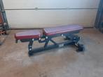 Verstelbare hammer strength bench, Ophalen, Zo goed als nieuw, Fitnessbank