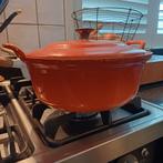 Vintage braadpan gietijzer van Cousances/le crouset, Huis en Inrichting, Keuken | Potten en Pannen, Ophalen of Verzenden, Gebruikt