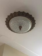 Antieke Plafonnière - Zo Goed Als Nieuw, Ophalen, Minder dan 100 cm, Glas, Zo goed als nieuw