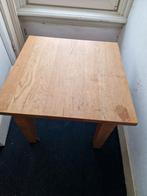 Houten Bijzettafeltje 60x60x50cm, Huis en Inrichting, Tafels | Bijzettafels, 45 tot 60 cm, Gebruikt, Eenvoudig, Vierkant