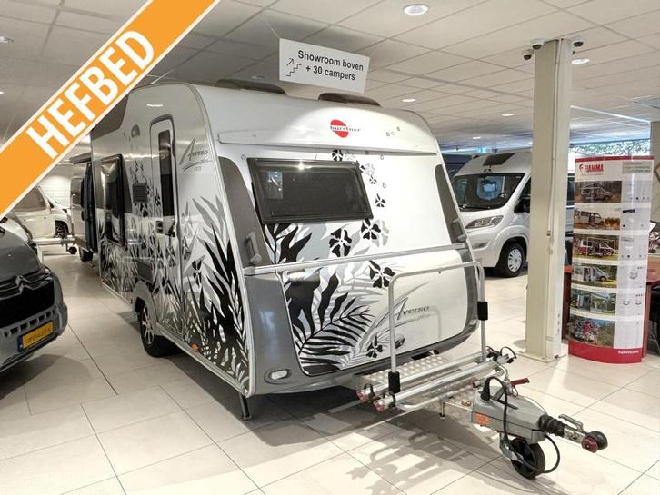 Bürstner Averso 410 TS HEFBED COMPACT VLOERVERWARMING MOVER, Caravans en Kamperen, Caravans, Bedrijf, tot en met 2, Rondzit, Bürstner