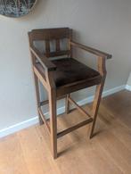 Retro Fabrieksstoeltje rotterdam - art deco, Huis en Inrichting, Stoelen, Ophalen, Gebruikt, Bruin, Hout