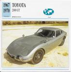 Ma655 autokaart toyota 2000 gt ( 1967 - 1970 ), Ophalen of Verzenden, Zo goed als nieuw, Auto's