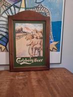 Vintage Carlsberg Beer Reclamebord, Ophalen of Verzenden