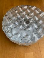 Vintage glazen lamp 20 cm doorsnee en 10 cm hoog, Ophalen of Verzenden, Gebruikt, Glas, Vintage
