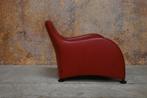 Als NIEUW! rode leren Montis Loge design fauteuil, Montis, Design, Montis, 75 tot 100 cm