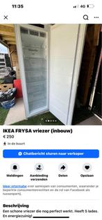 Inbouw vriezer  7 lade merk ikea, Witgoed en Apparatuur, Vriezers en Diepvrieskisten, Ophalen of Verzenden, Zo goed als nieuw