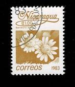 postzegel 1251 Nicaragua bloemen Kruiskruid, Ophalen of Verzenden, Midden-Amerika, Gestempeld