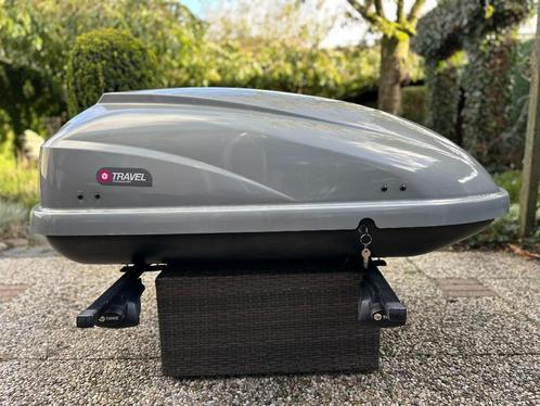 Dakkoffer Modula Travel 370 L met dakdragers voor open dakra, Auto diversen, Dakkoffers, Gebruikt, Ophalen