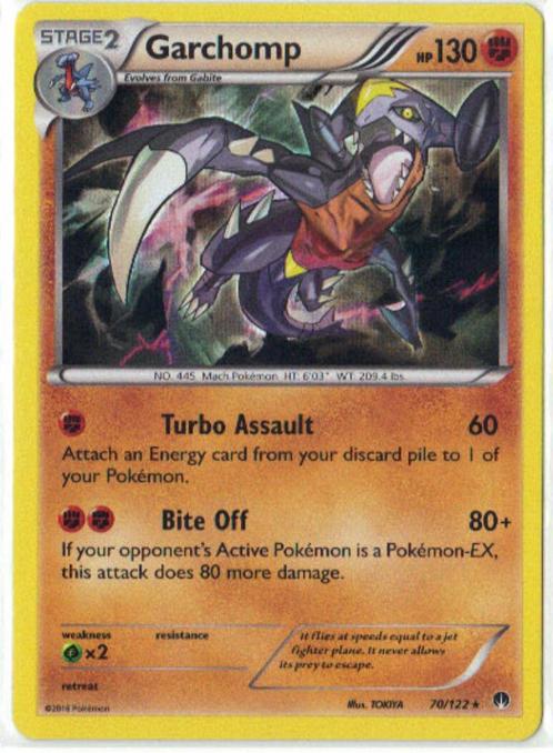 Breakpoint,  Garchomp [holo] 70/122, Hobby en Vrije tijd, Verzamelkaartspellen | Pokémon, Nieuw, Losse kaart, Verzenden