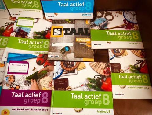 🔴 OPRUIMING! 🔴 Bundel: taal, groep 8, Boeken, Schoolboeken, Nieuw, Nederlands, Overige niveaus, Ophalen of Verzenden