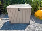 nette keter tuinkast  / opbergbox  / kussenkist, Tuin en Terras, Bergingen en Tuinkasten, Ophalen, Gebruikt, Kunststof