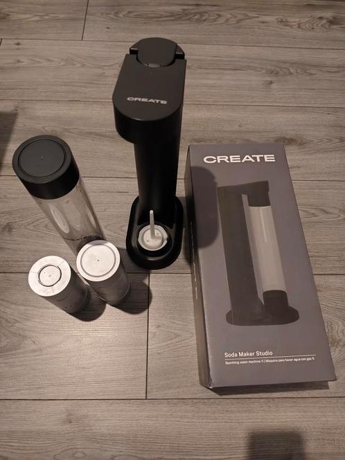 Create Soda Maker Studio + Sodastream Cylinder, Witgoed en Apparatuur, Bruiswatermachines, Zo goed als nieuw, Ophalen of Verzenden