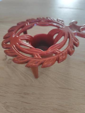 Antieke Smeedijzeren Waxinelichthouder Brocante beschikbaar voor biedingen