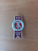 DDR 21e Verjaardag Speldje, Ophalen of Verzenden, Zo goed als nieuw, Stad of Land, Speldje of Pin