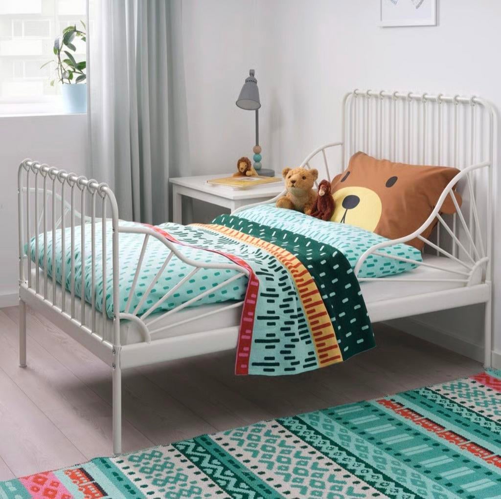 Ikea Minnen mee groei tienerbed, Kinderen en Baby's, Kinderkamer | Bedden, Gebruikt, 70 tot 85 cm, Ophalen of Verzenden, Lattenbodem