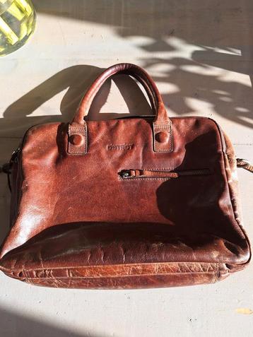 DSTRCT Leren Laptoptas - Vintage Bruin beschikbaar voor biedingen