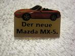 Der neue Mazda MX-5 - oranje, Ophalen of Verzenden, Nieuw, Merk, Speldje of Pin