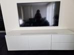 Luxe hoogglans witte tv-kast, Ophalen, Zo goed als nieuw, Minder dan 100 cm, 25 tot 50 cm