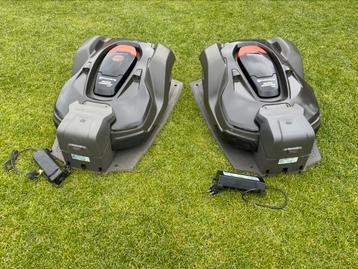 2x nette husqvarna 450x GPS automower/robotmaaier met garage beschikbaar voor biedingen