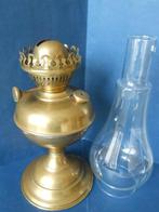 Olielamp, messing, tafellamp, Antiek en Kunst, Antiek | Lampen, Ophalen of Verzenden