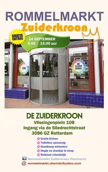 Rommelmarkt 14 september Rotterdam Pendrecht De Zuiderkroon beschikbaar voor biedingen