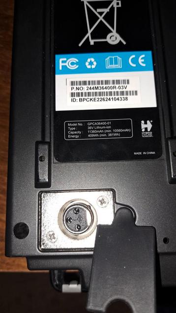 Giant Energypak 400 Accu - 3-pins beschikbaar voor biedingen