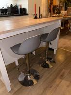 Moderne barkruk met voetsteun (2 stuks), Ophalen, Kunststof, In hoogte verstelbaar, 60 tot 90 cm