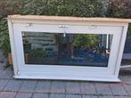 Deur 1085x2185 dubbel glas, buitendeur., Gebruikt, Deurkozijn, Hout, Ophalen
