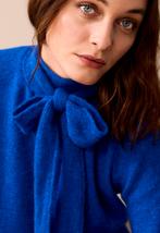 Summum Blauwe trui met strik - Maat M, Maat 38/40 (M), Summum Woman, Blauw, Nieuw