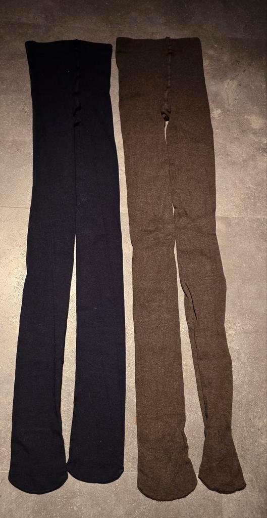 Donkerblauwe en donkerbruine panty van Calzedonia in maat L., Kleding | Dames, Leggings, Maillots en Panty's, Gedragen, Panty