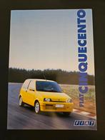 Brochure Fiat Cinquecento 1995 incl Sporting, Ophalen of Verzenden, Zo goed als nieuw, Overige merken