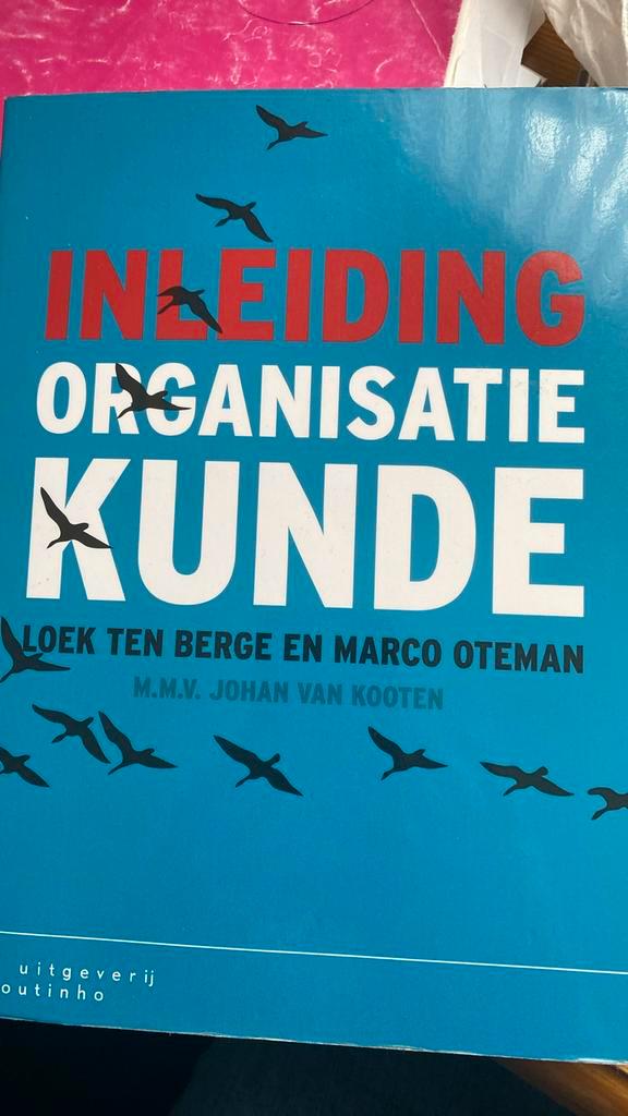Loek ten Berge - Inleiding organisatiekunde, Boeken, Wetenschap, Zo goed als nieuw, Overige wetenschappen, Ophalen of Verzenden