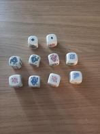 dobbelstenen met kaartspel figuren schoppen, klaveren, Hobby en Vrije tijd, Gezelschapsspellen | Overige, Ophalen of Verzenden