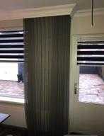 2 duo rolgordijnen 80 cm en 1.40, Zwart, Zo goed als nieuw, 150 tot 200 cm, 50 tot 100 cm