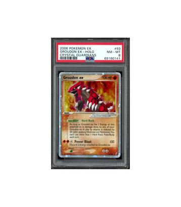 Pokemon Groudon ex Crystal Guardians PSA 8 - Swirl in Border beschikbaar voor biedingen